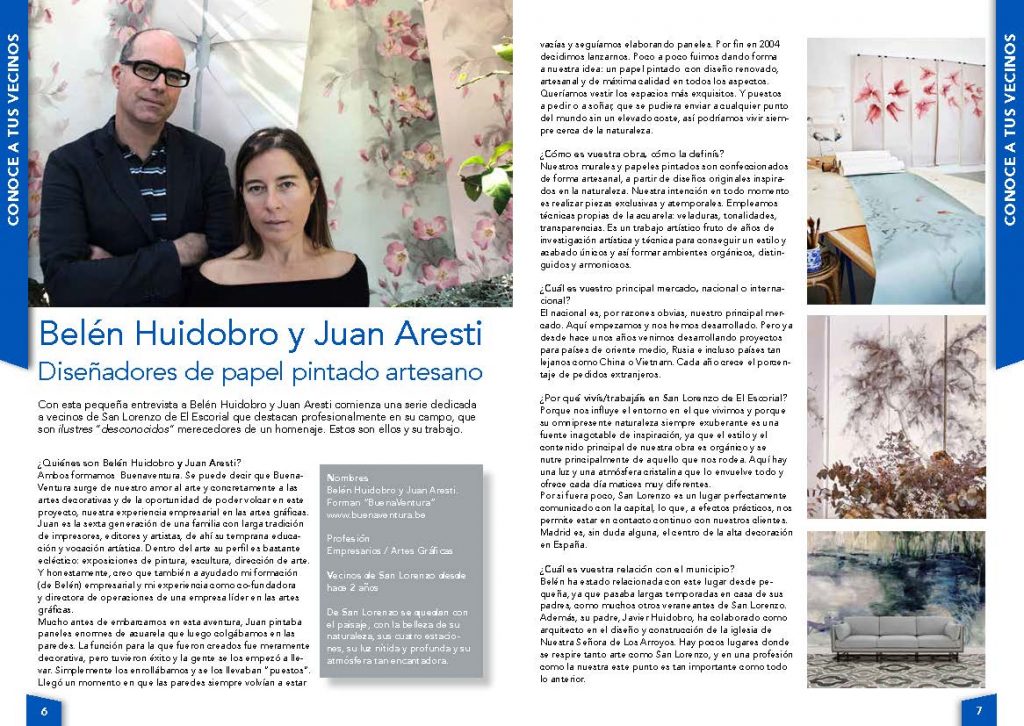 Entrevista a Belén Huidobro y Juan Aresti - Abril 2017
