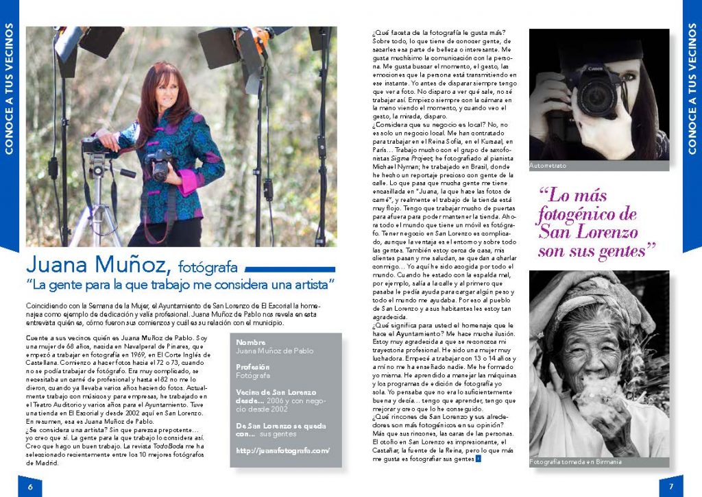 Entrevista a Juana Muñoz