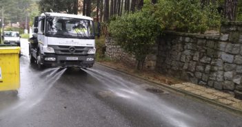 Limpieza y desinfección del Barrio del Romeral