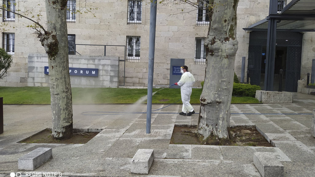 Limpieza y desinfección de Euroforum Infantes