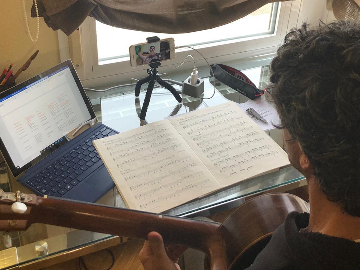 Clase online de la Escuela Municipal de Música