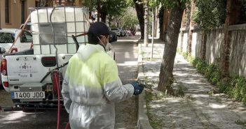 Limpieza y desinfección últimos días de abril, varias calles del municipio