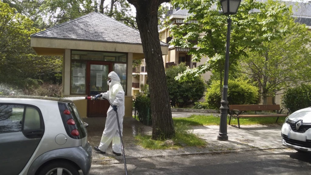 Limpieza y desinfección de Monte Escorial