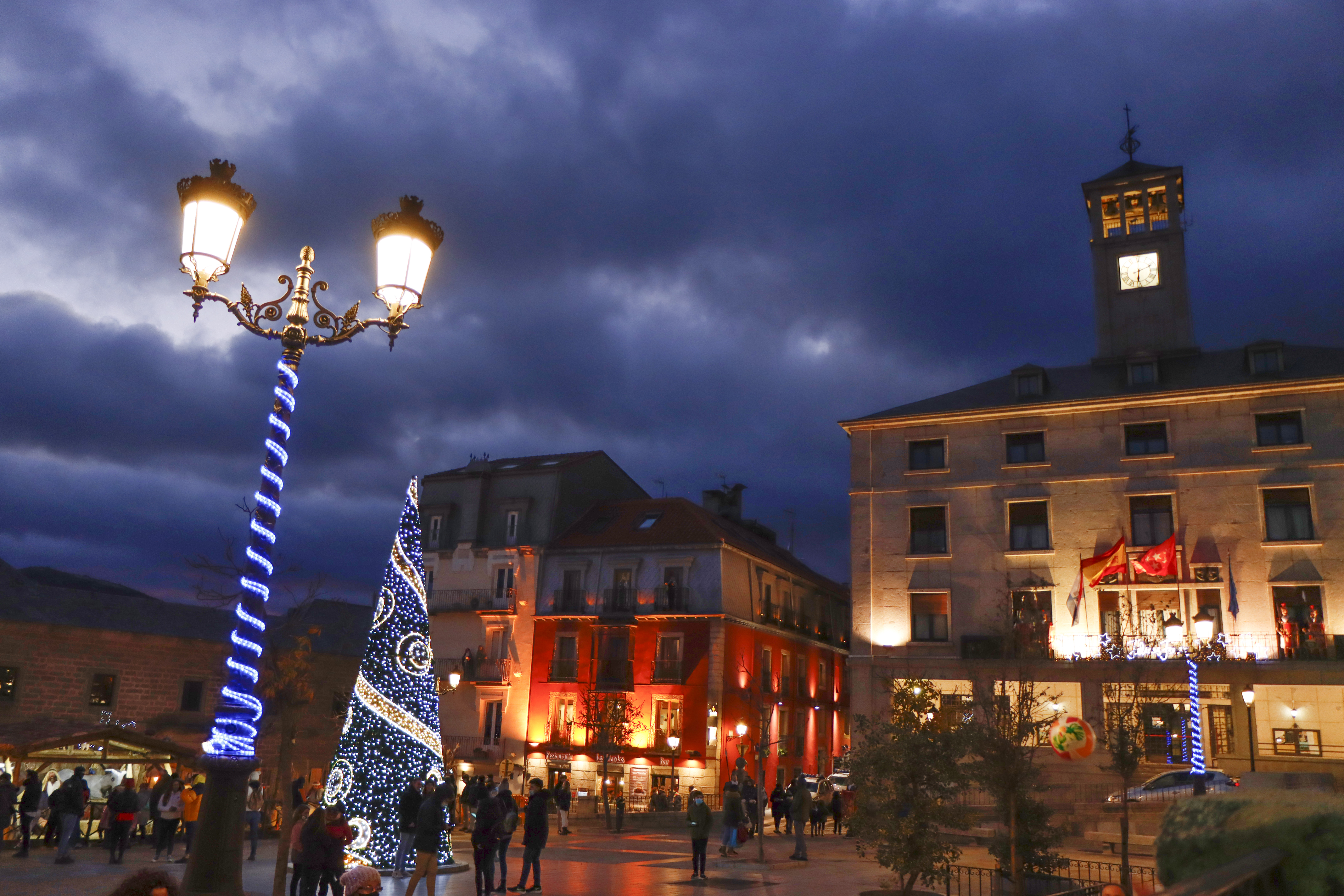 Plaza de la Constitución en Navidad