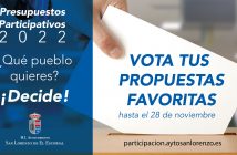 Presupuestos Participativos 2022: Vota tus propuesta favoritas. Hasta el 28 de noviembre