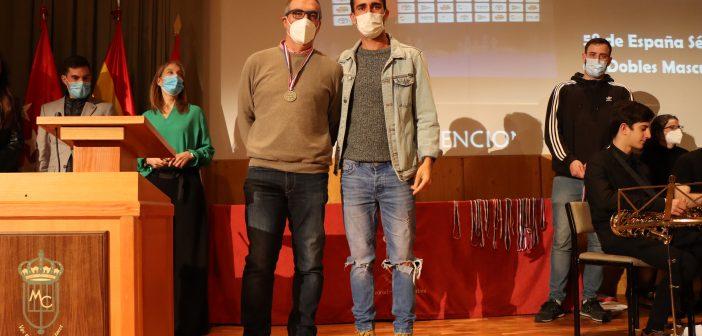 Guille Rojo, con Javier López, destacado en Bádminton.