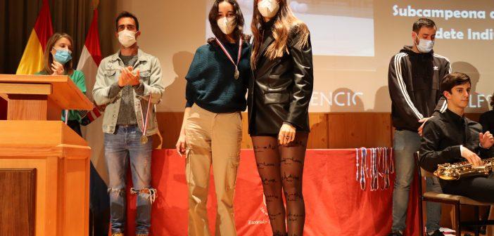 Lucía Rodríguez con Belén Yáñez, destacada en Gimnasia Rítmica