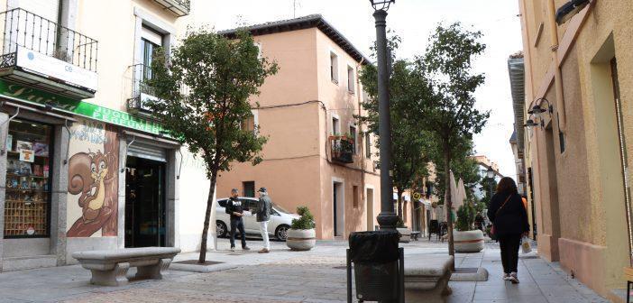 Obras de mejora de la calle Juan de Leyva en San Lorenzo de El Escorial