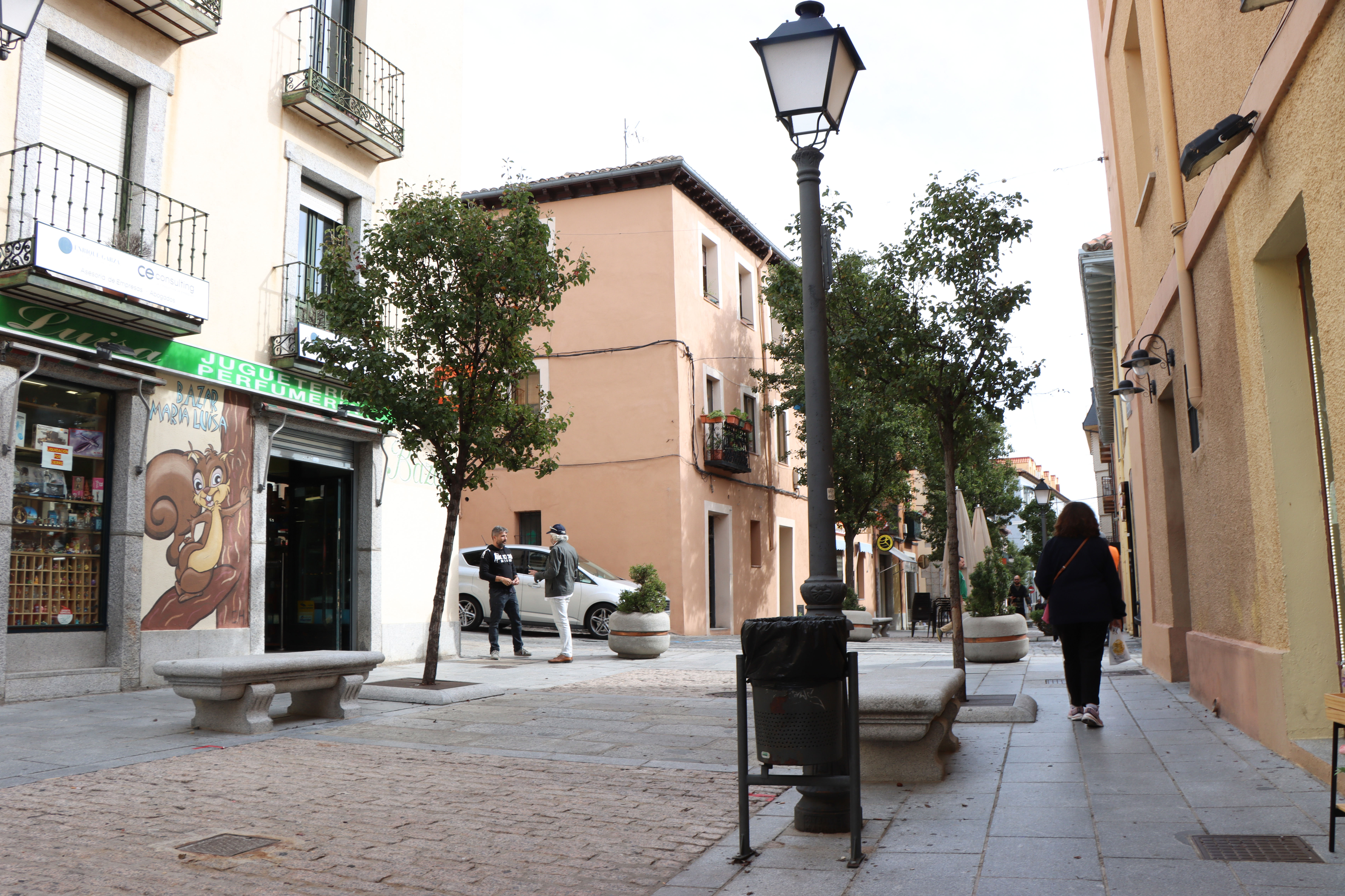 Obras de mejora de la calle Juan de Leyva en San Lorenzo de El Escorial