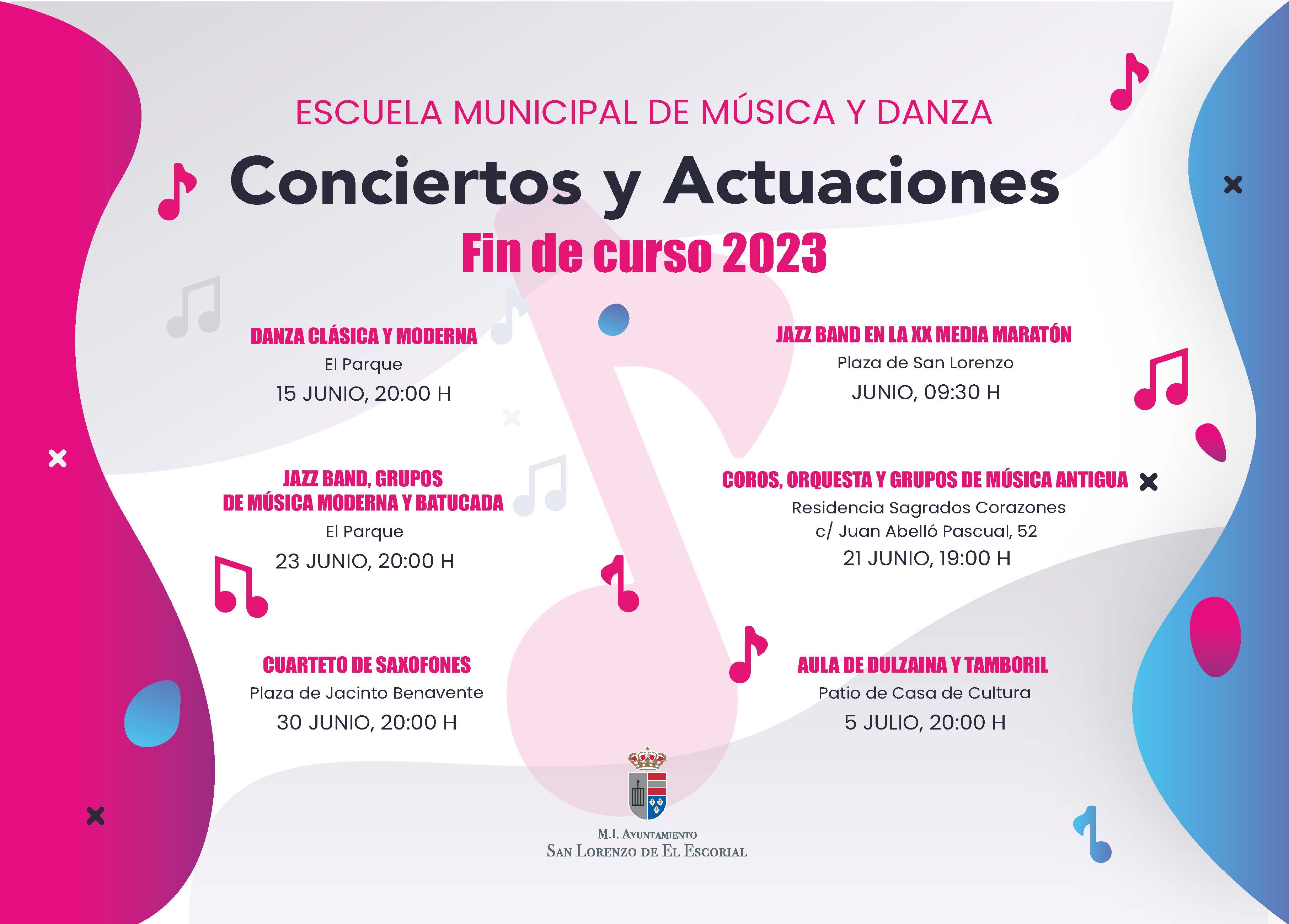 Conciertos Escuela Musica horizontal