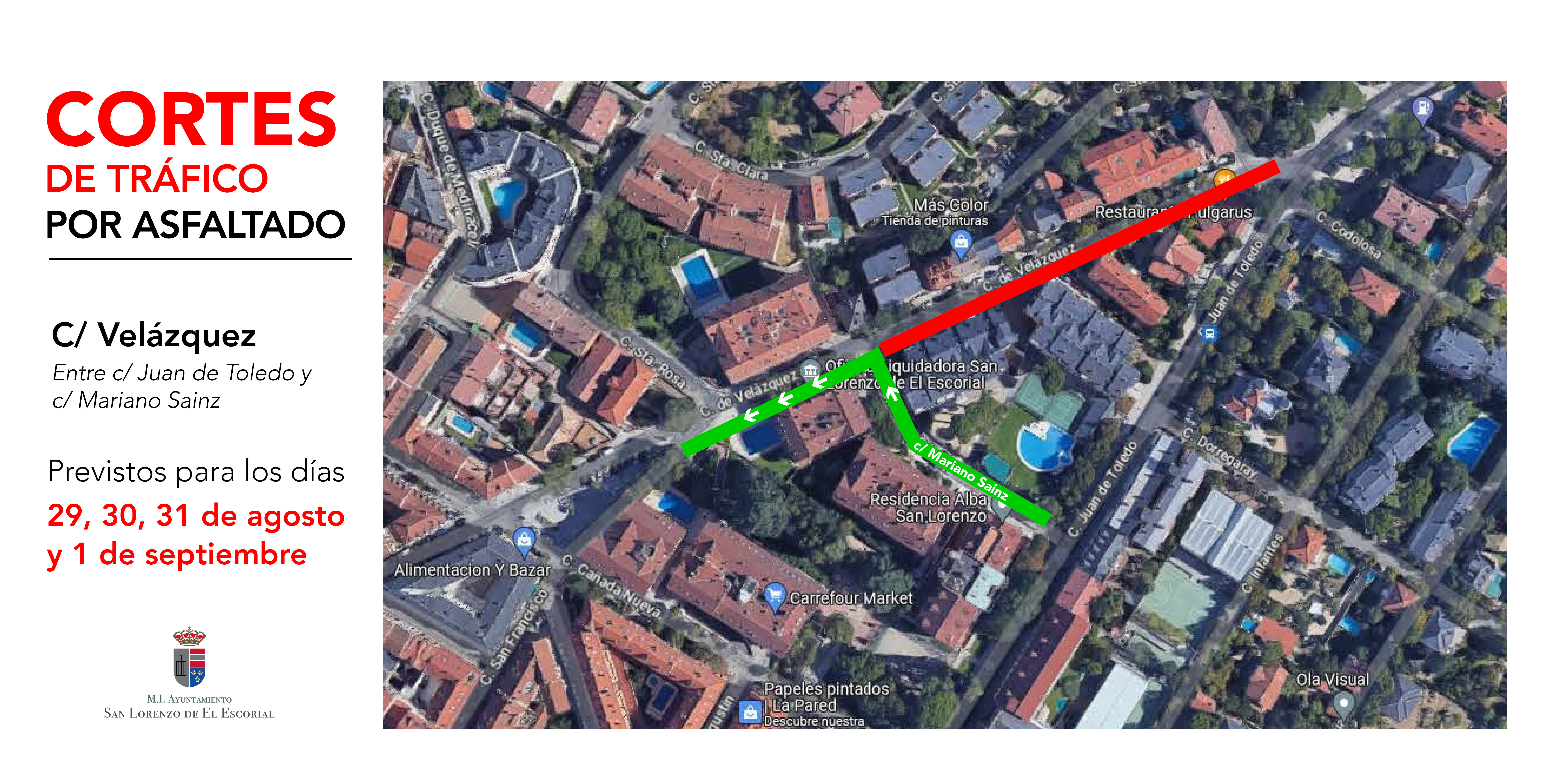 Corte calle Velazquez