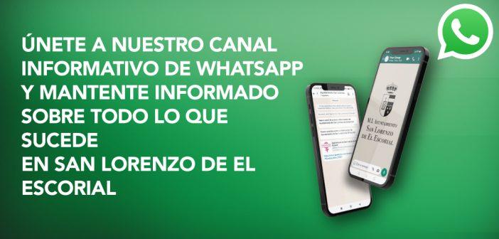 Nuevo canal de Whatsapp del ayuntamiento de San Lorenzo de El Escorial