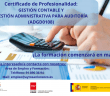 Certificado profesionalidad Gestión Contable en San Lorenzo de El Escorial