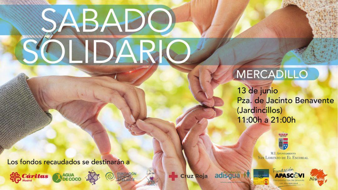 Sábado Solidario. Mercadillo. 13 de Junio. Plaza de Jaciinto Benavente (Jardincillos). 11:00h a 21:00h