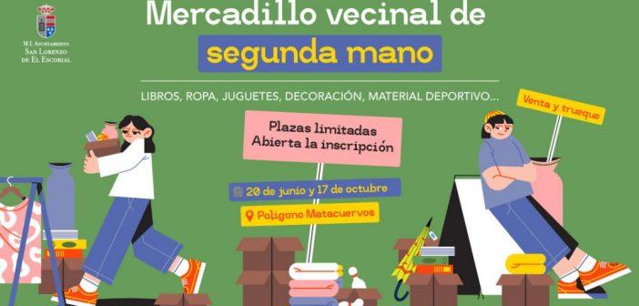 San Lorenzo de El Escorial celebrará dos nuevas ediciones del Mercadillo Vecinal de Segunda Mano en junio y octubre