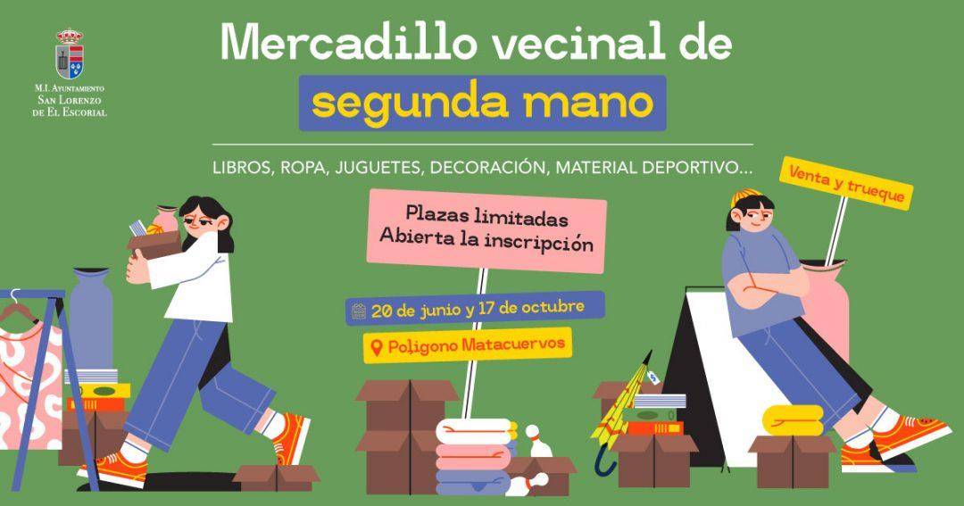 San Lorenzo de El Escorial celebrará dos nuevas ediciones del Mercadillo Vecinal de Segunda Mano en junio y octubre